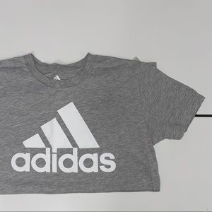ADIDAS LIGHT GREY CASUAL T SHIRT